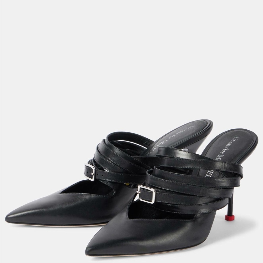 Alexander McQueen Leather mules